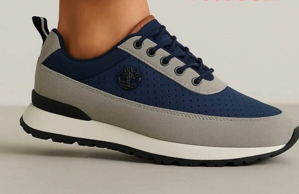 Sneakers bleu et gris tendance