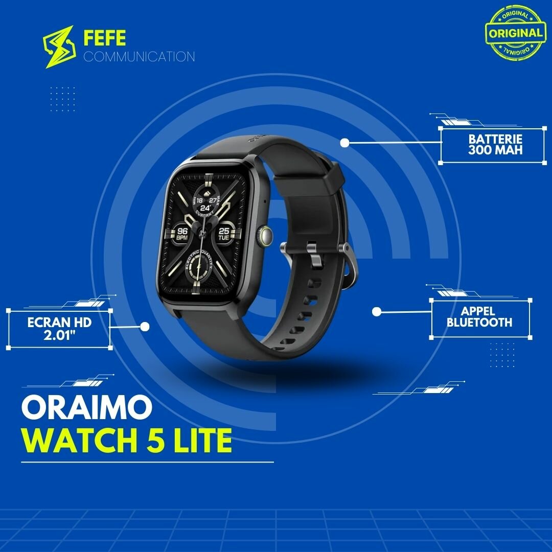 Oraimo Watch 5 Lite - Montre Connectée