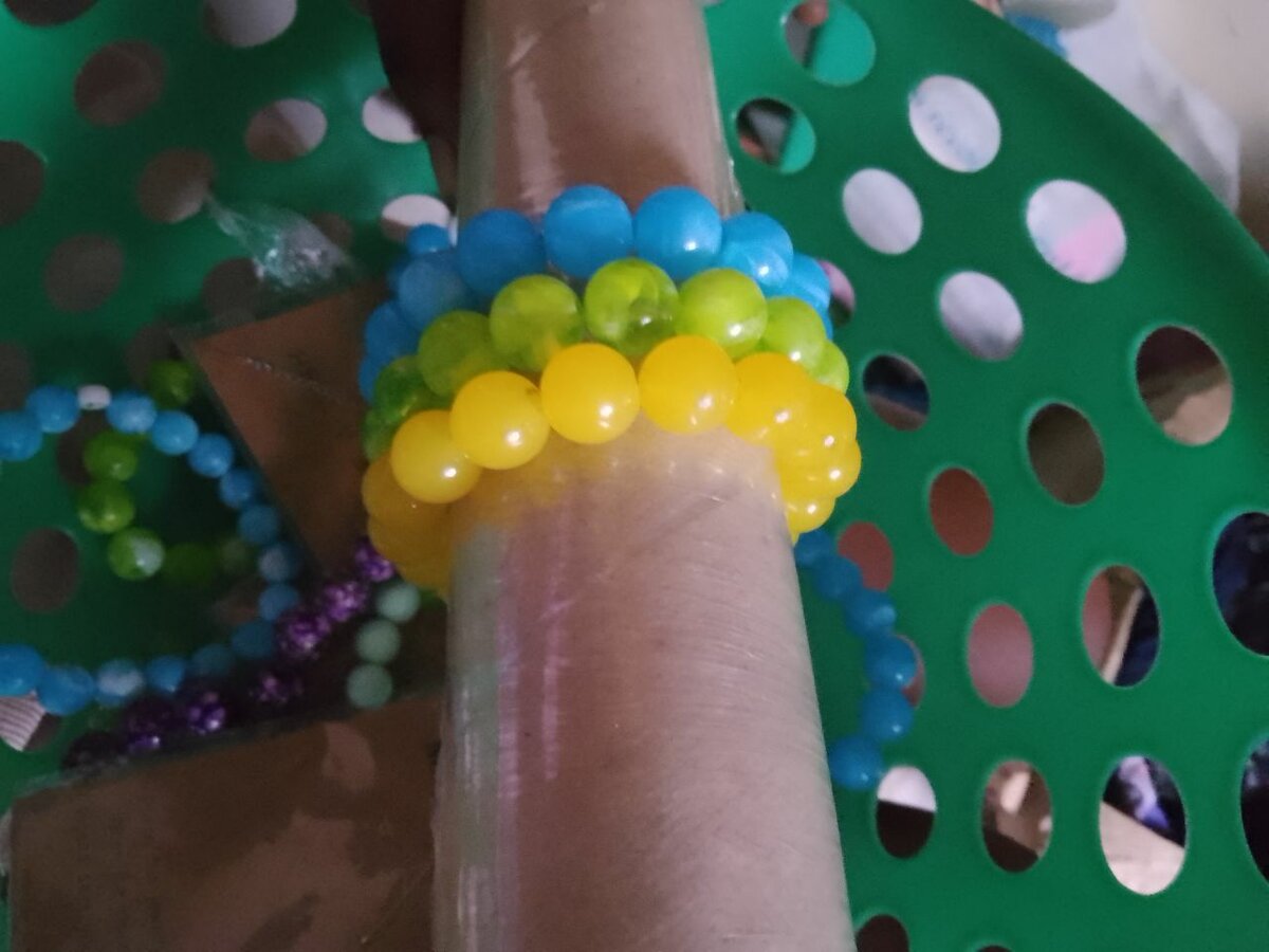 Bracelets colorés en perles