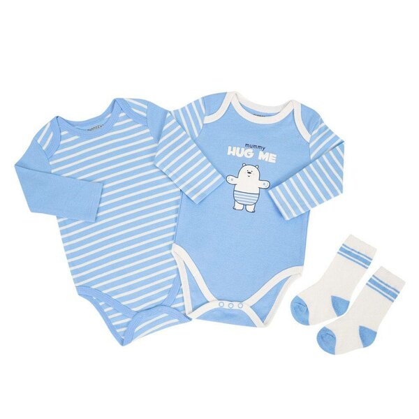 Lot de Bodies Bébé Bleu