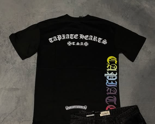 black t-shirt