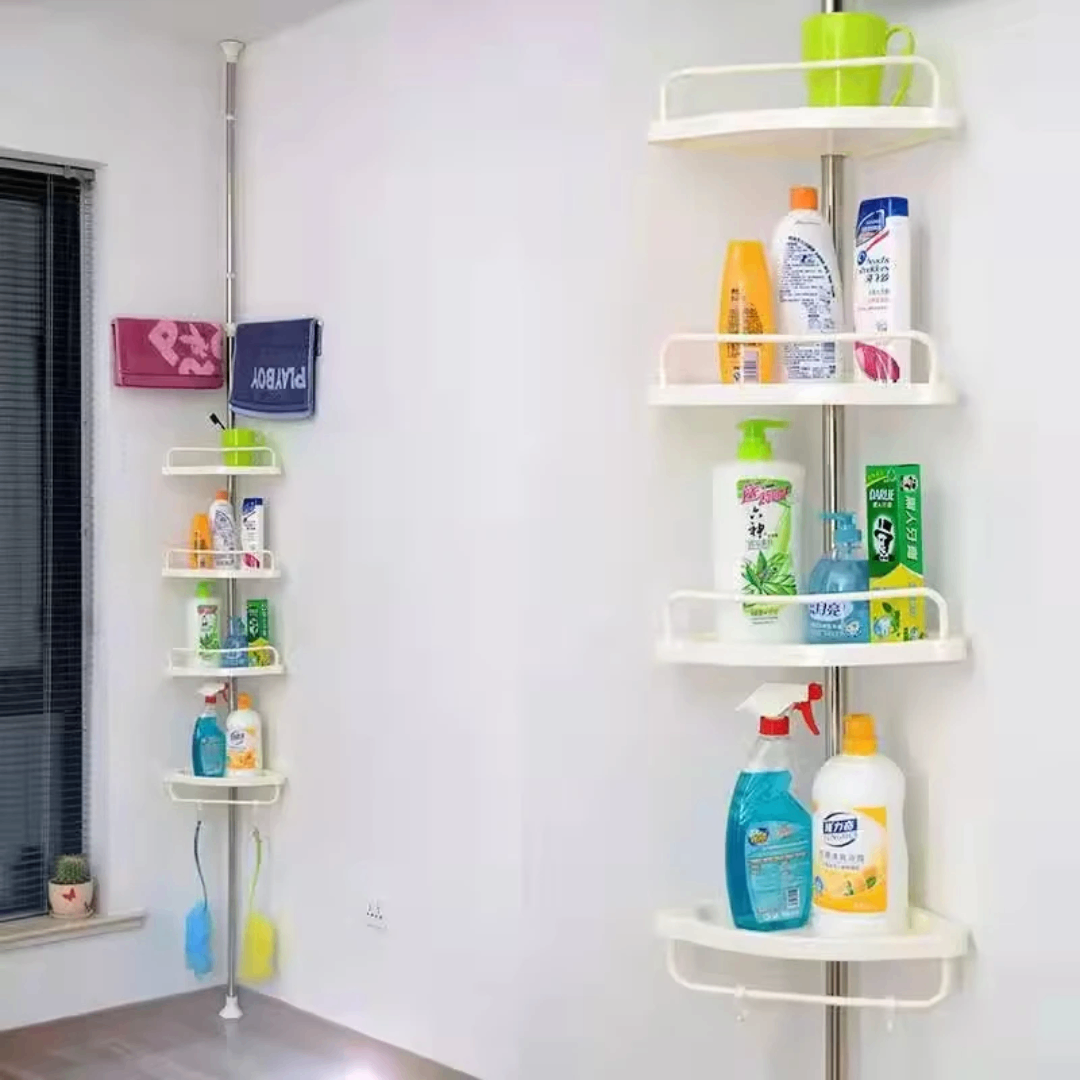 Étagère d'angle de douche extensible