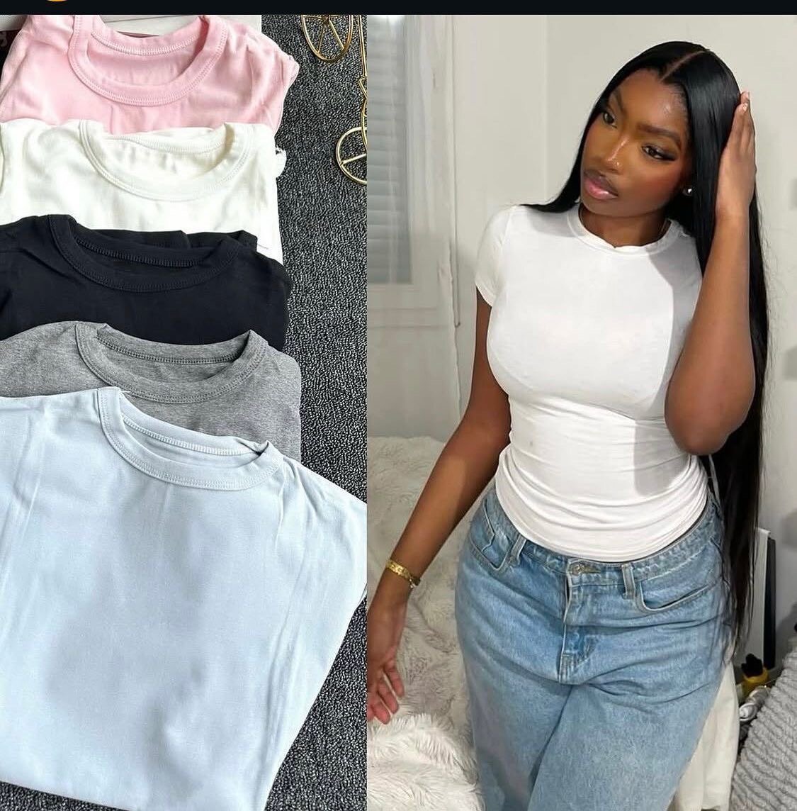 Crop top de qualité 100% coton