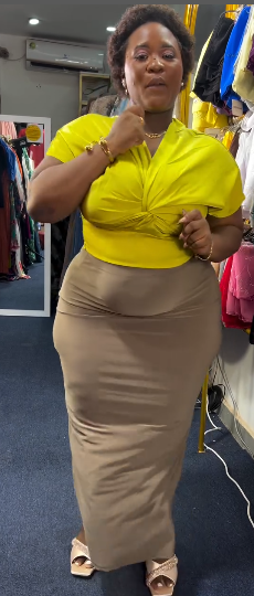 Women's yellow top
