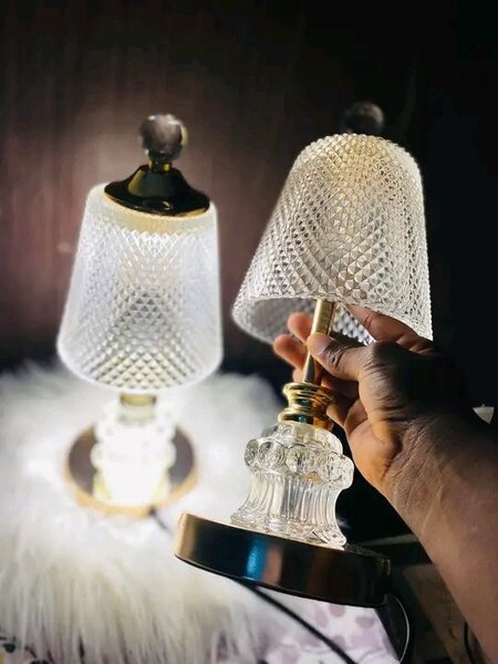Lampe de table en cristal