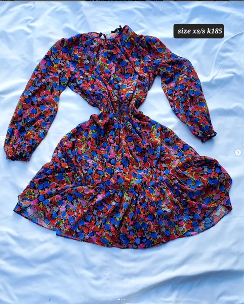 multi-colored dress