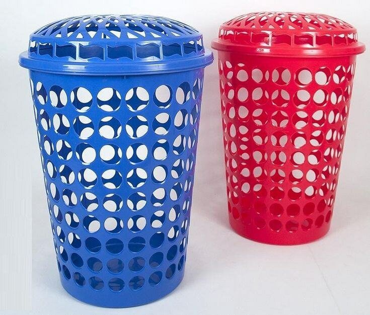 Panier à linge avec couvercle