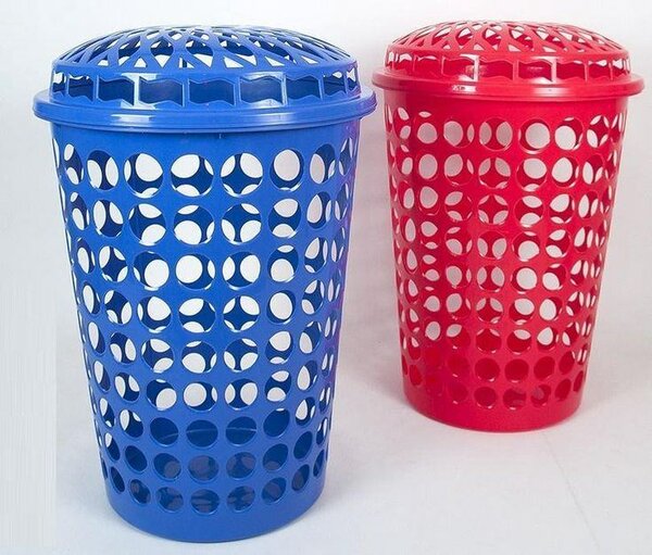 Panier à linge avec couvercle