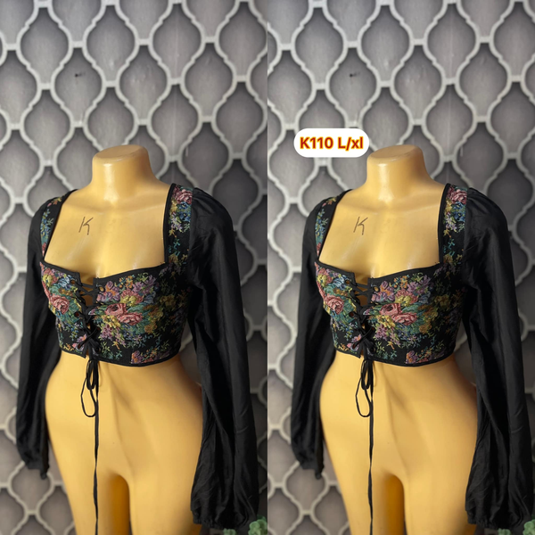 Beautiful thrifted corset tops and tops 