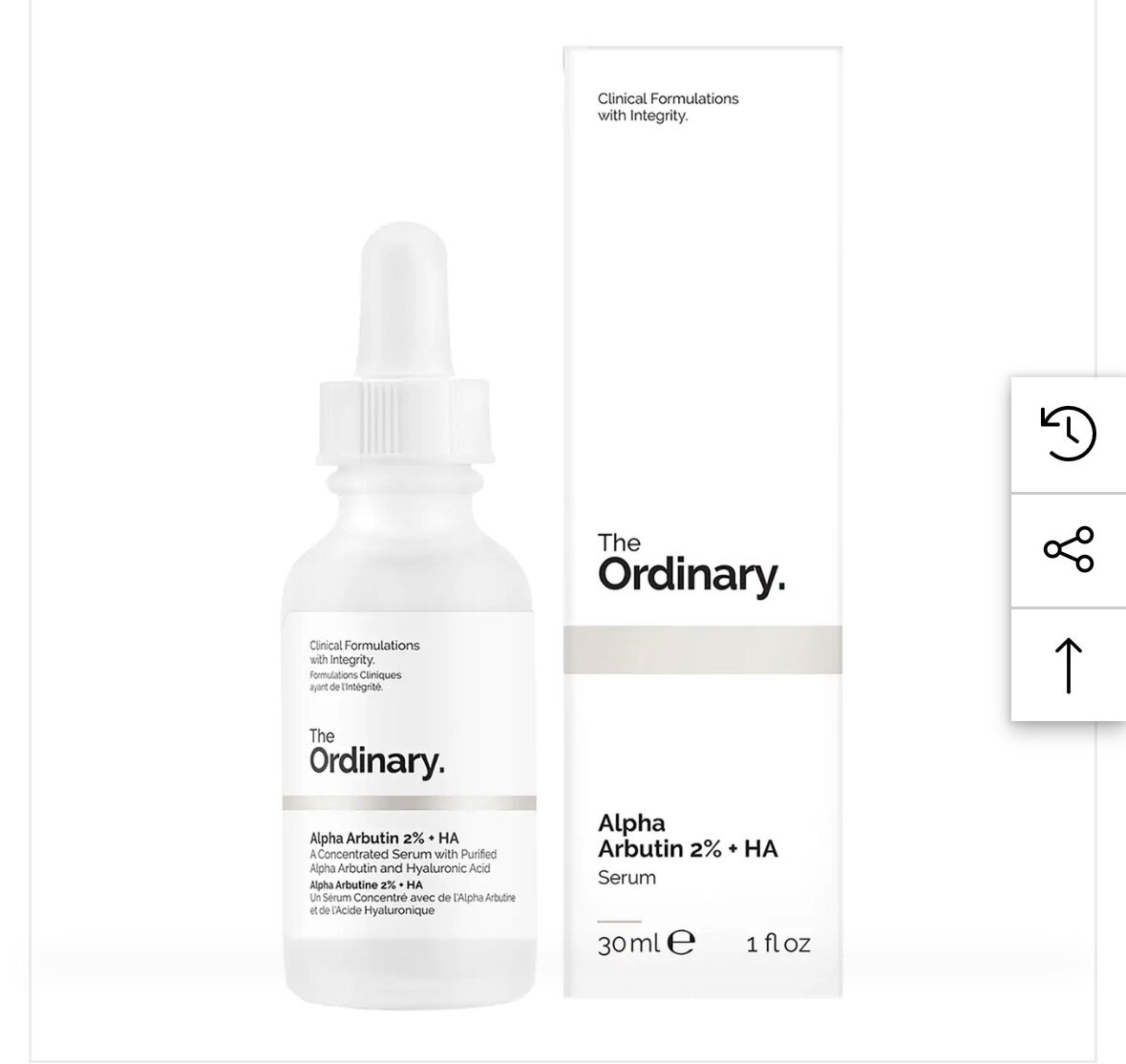 Alpha Arbutin 2% + HA 30 ml