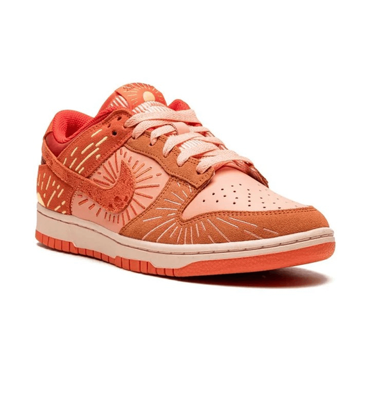 Sneakers en cuir orange tendance