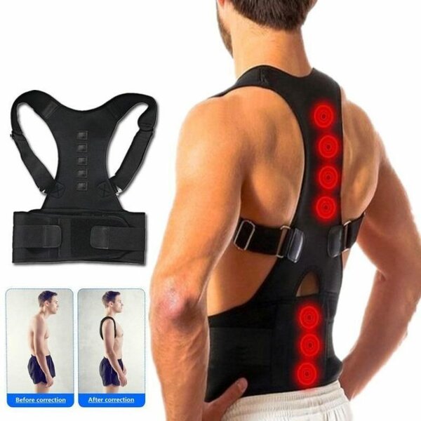 Correcteur de posture dorsale avec support lombaire