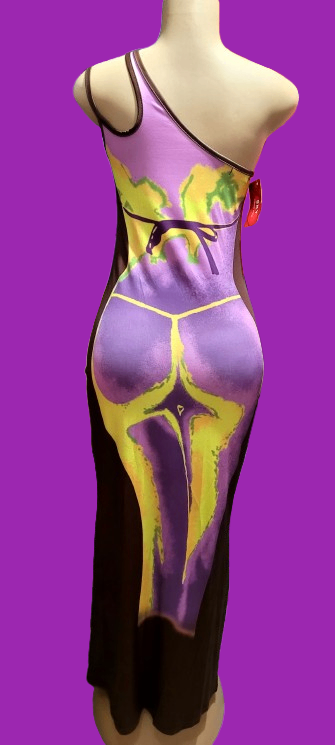 Robe élégante asymétrique