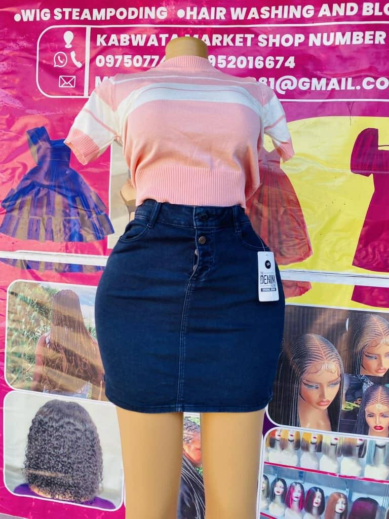 Denim skirts