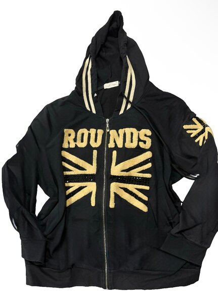 Pull capuche noir