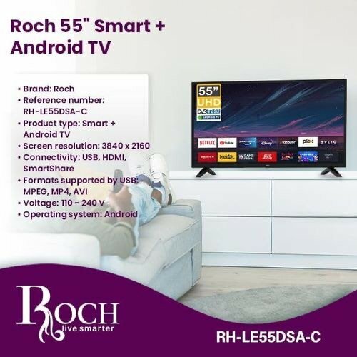 TV 55'' UHD Android Roch