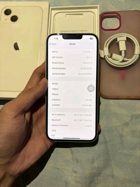 iPhone 13 128GB Blanc