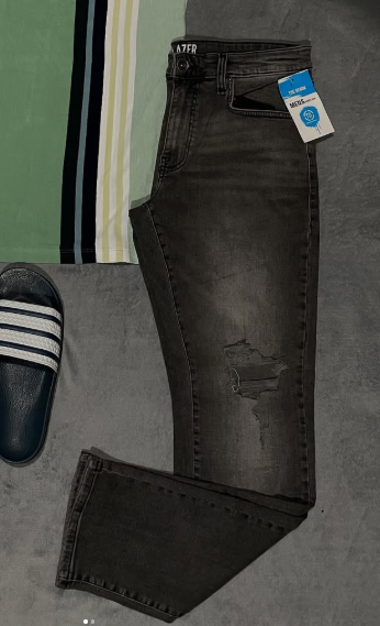 grey jeans