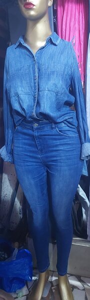 Ensemble denim femme chic