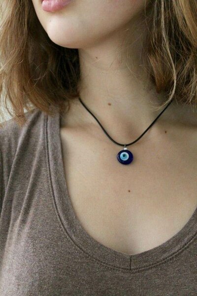 Collier Porte-Bonheur Bleu