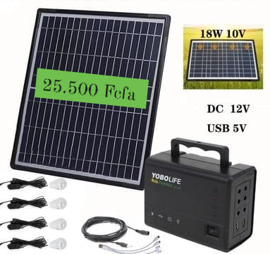 GÉNÉRATEUR SOLAIRE STATION D'ÉNERGIE AVEC PANNEAU SOLAIRE PLIABLE 10W, KIT D'ÉNERGIE DE RÉSERVE DE VOYAGE