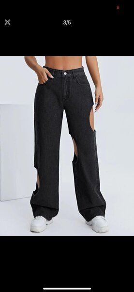 Pantalon, noir, taille M