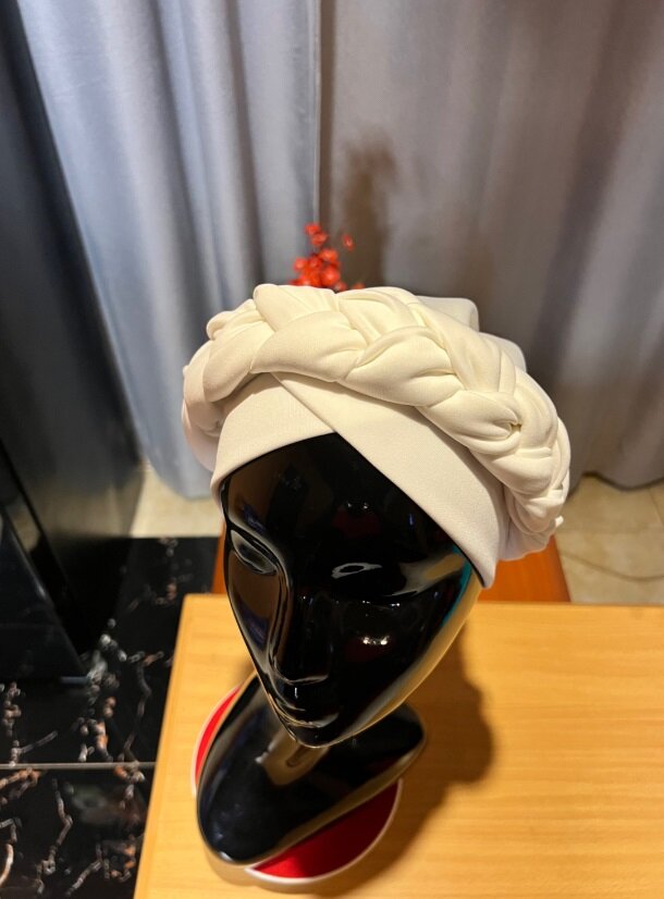 Braided Turban ivory