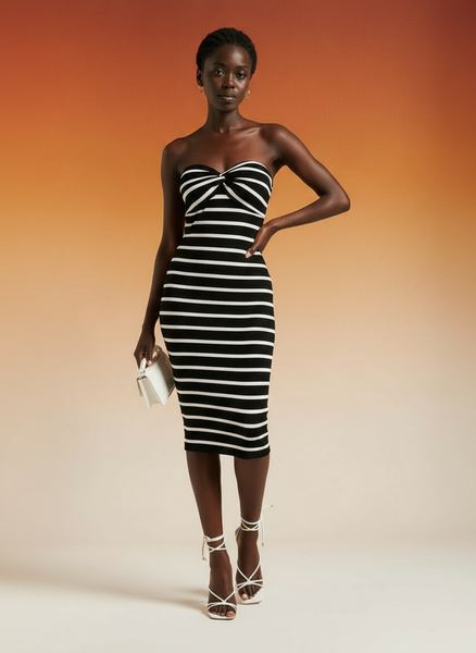 Robe bustier élégante femme
