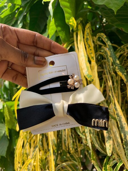 Ribbon hair clip