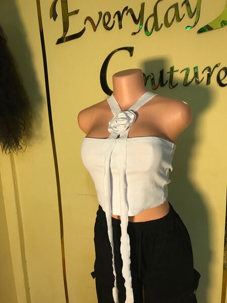 Rose crop top