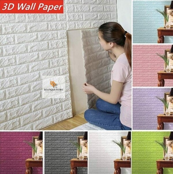 Papiers peint autocollants en MOUSSE 3D.