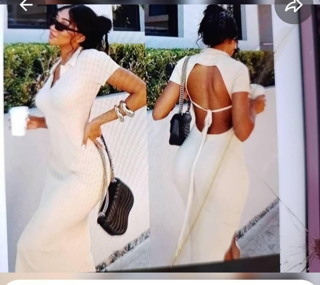 Robe élégante dos nu