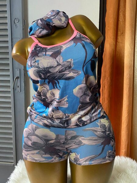 Pyjama fleuri doux pour femmes