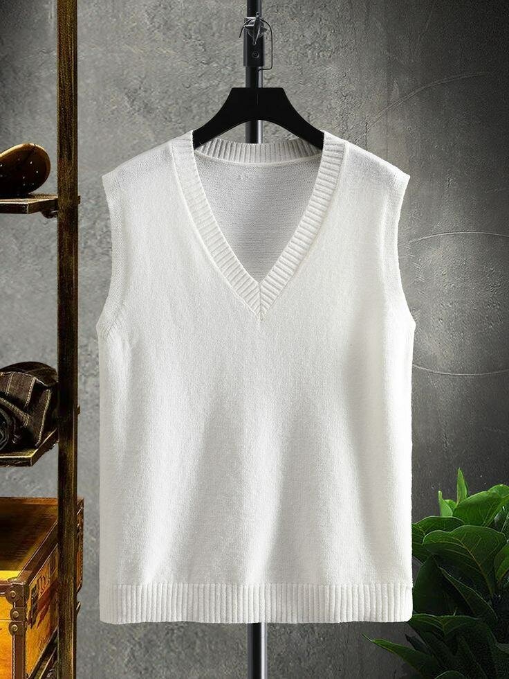 Gilet sans manches en tricot