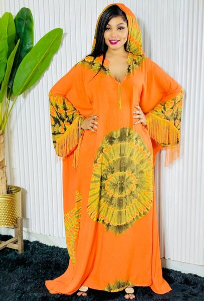 Robe Maxi Kaftan Bohème Tie-Dye