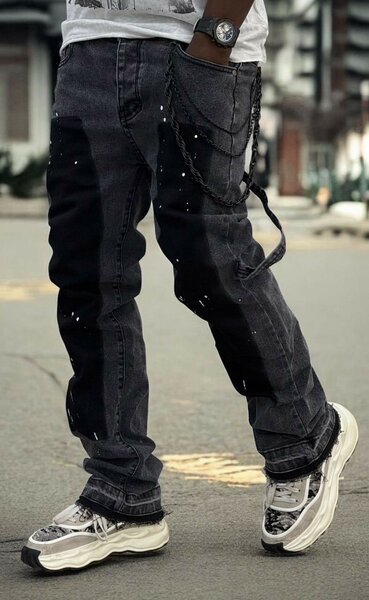 Jeans urbains avec chaînes