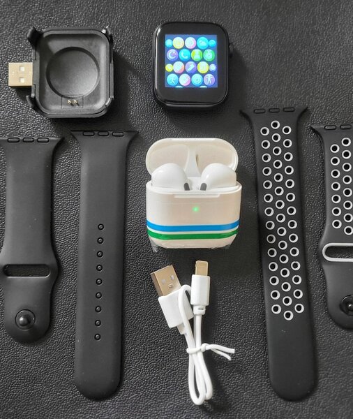 SMART WATCH W26 PRO MAX +AIRPOD PRO 5+ 2 BRACELETS