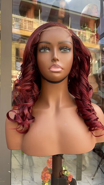 Double drawn wig