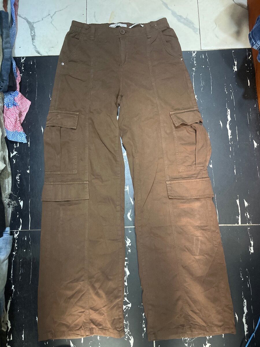 Pantalon cargo marron homme