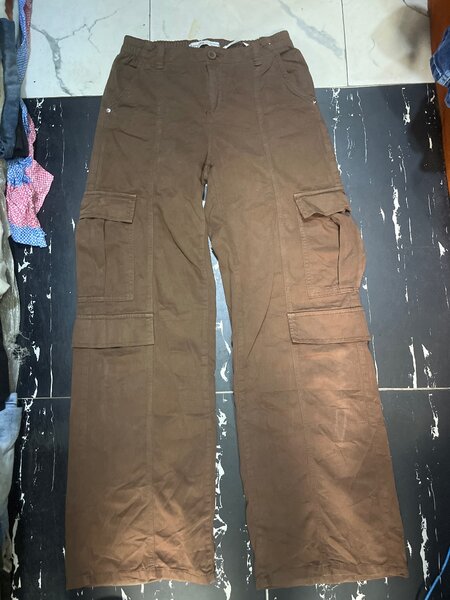 Pantalon cargo marron homme