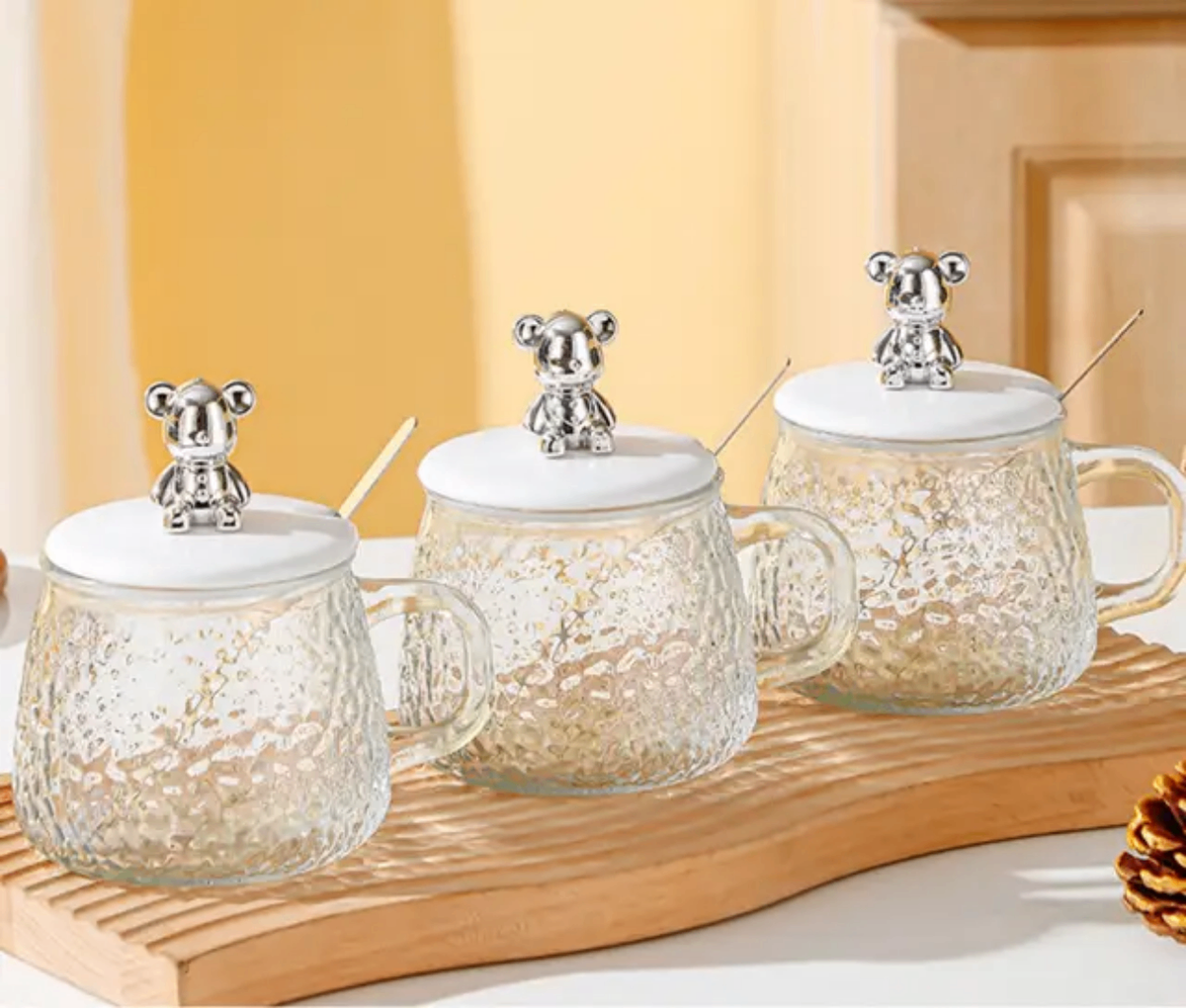 Lot de 6 tasses  ours