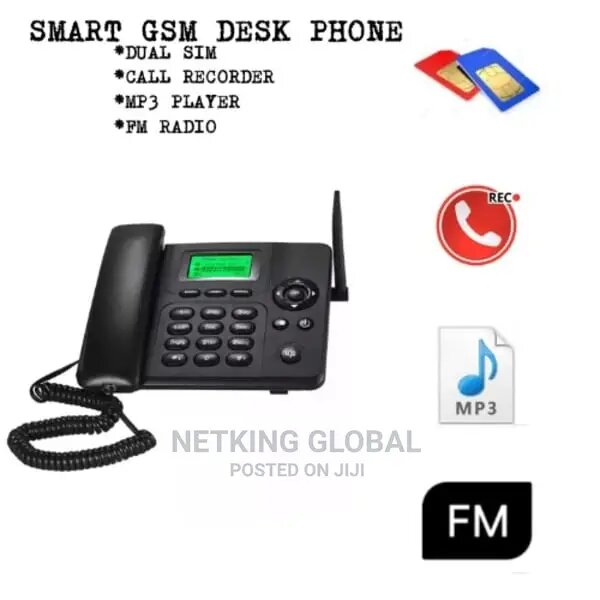 Téléphone Fixe GSM Double SIM