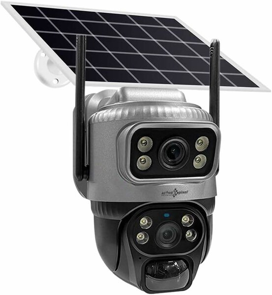 Caméra de liaison à énergie solaire à double objectif, SIM 4