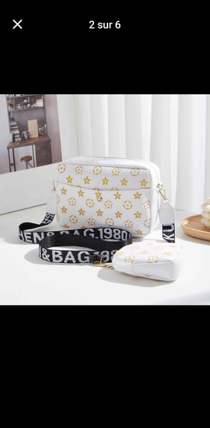 Sac à bandoulière motif étoile