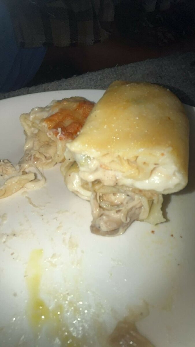 Crêpe salée blanc de la poulet