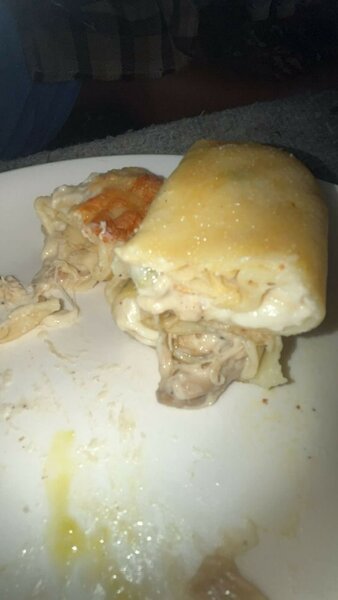 Crêpe salée blanc de la poulet
