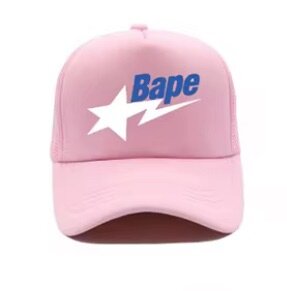 Casquette Bape rose élégante