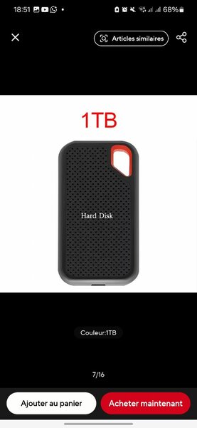 HardDisk 1TB Externe