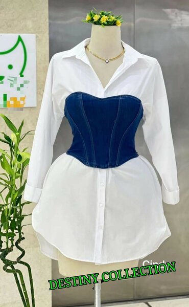 Chic Robe en chemise jeans