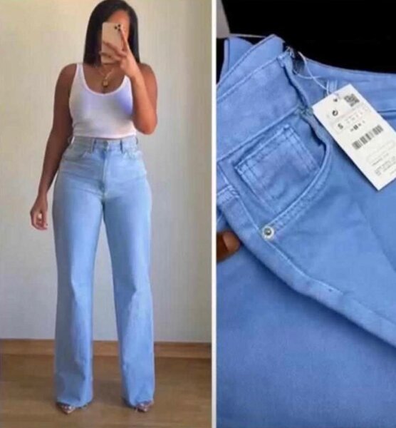 Wide leg jeans